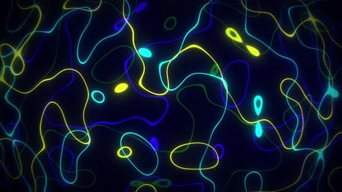 Neon Lines Abstract Seamless Loop 2 4K