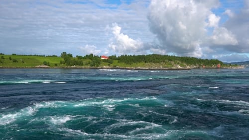 Whirlpools of the Maelstrom of Saltstraumen, Nordland, Norway