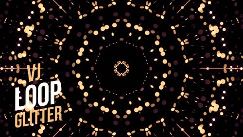 Gold Glitter Vj Loop Background
