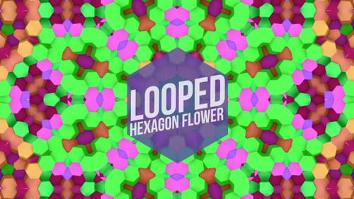 Hexagons Flower Dj Loop Hintergrund