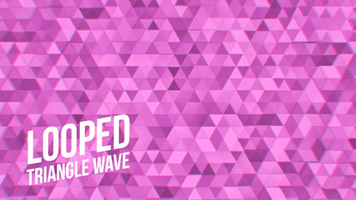 Pink Color Triangles Background Loop