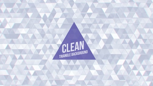 Boucle de fond de triangles blancs propres