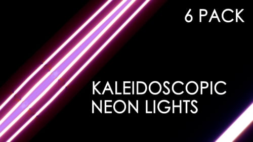 Neon-Kaleidoskop-Lichter, 6er-Pack