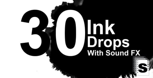 Fluid Black Ink Drop Reveals and Organic Splatter Transitions