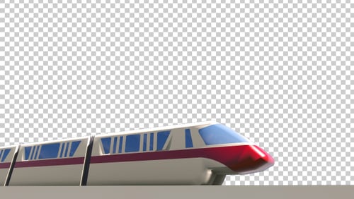 Train à grande vitesse - Alpha transparent