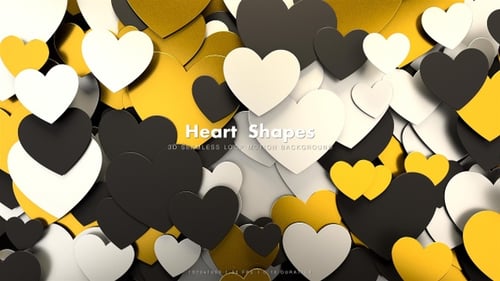 Modern Animated Hearts Background Loop for Love and Celebration