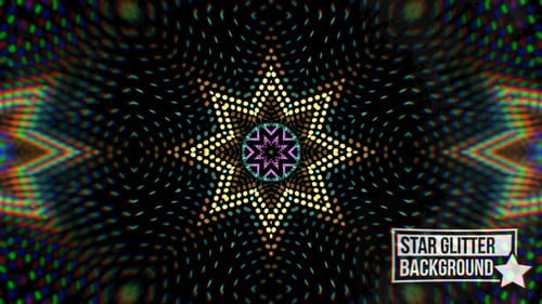 Colorful Star Glitter Background V2