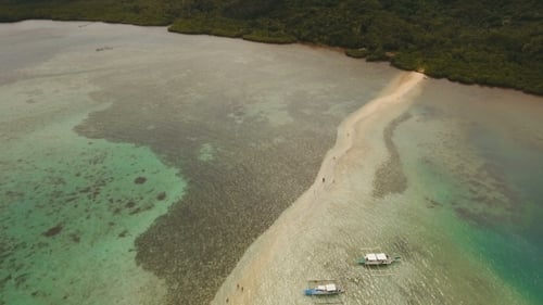 Beautiful Tropical Beach, Aerial View. Tropical Island.