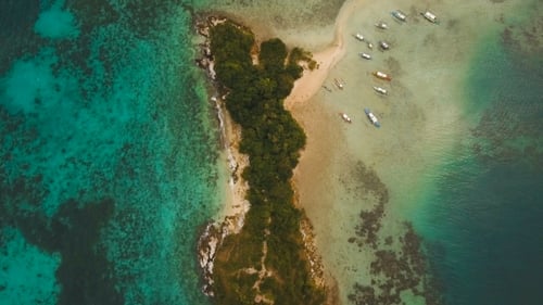 Beautiful Tropical Beach, Aerial View. Tropical Island.