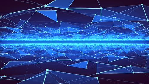 Abstract Blue Technology Plexus Network Background