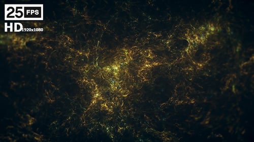 Abstract Golden Energy Lines Shimmering Background Loop