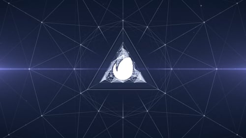Futuristic Geometric Plexus Logo Reveal Opener
