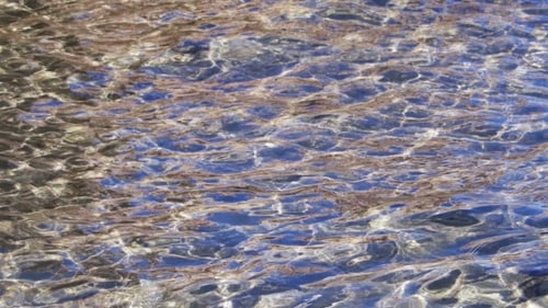 Sea Crystal Clear Blue Water Background