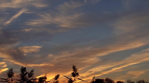 Scenic Sunset Over Idyllic Natural Landscape