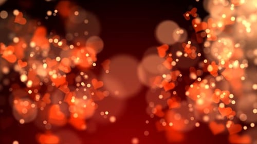 Heart Icon Particle Background