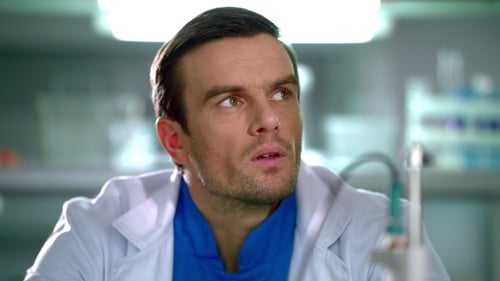 Intense Scientist Pondering Research in the Lab