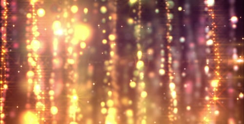 Abstract Falling Golden Lights Festive Particle Background