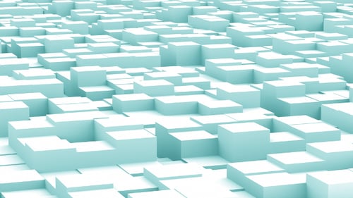 Animated Abstract Geometric Cubes Background Loop