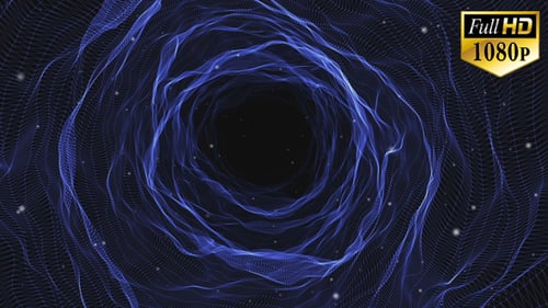 Weltraumtunnel mit Sternen