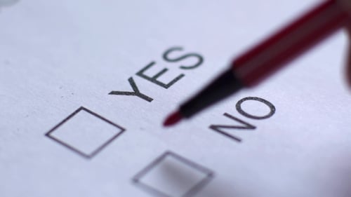 Marking 'Yes' on a Checkbox Form