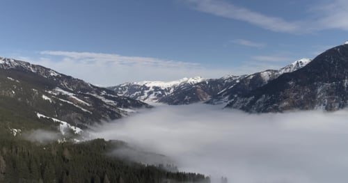 Flying Above the Clouds in the Valley