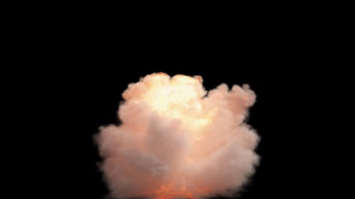 Realistic Fire Explosion and Smoke Burst Animation