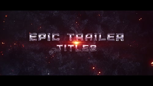 Dynamic Cinematic Opener with Metallic Text and Sci-Fi Effects