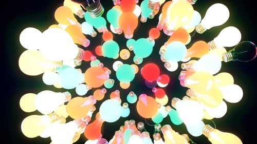 Rotating Sphere From Bulbs