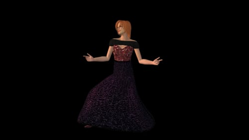 Beautiful Woman Tango Dance