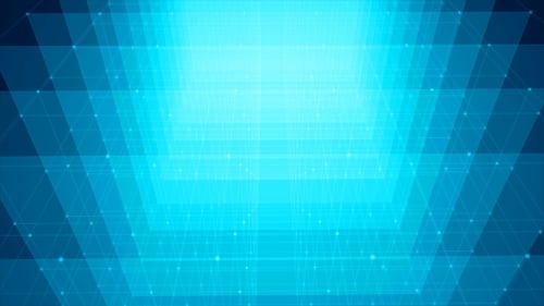 Abstract Glowing Geometric Tunnel Technology Background