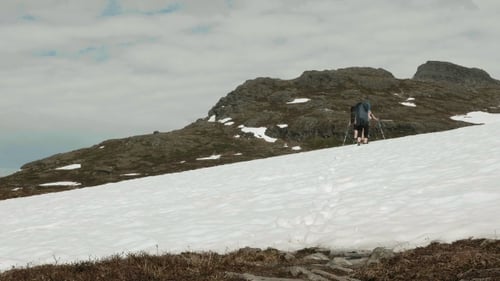 Hiking on the Snow in Norway