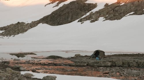 Camping in den norwegischen Bergen