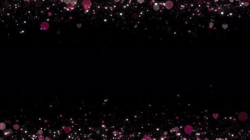 Elegant Heart Particles Overlay for Love and Celebration Projects
