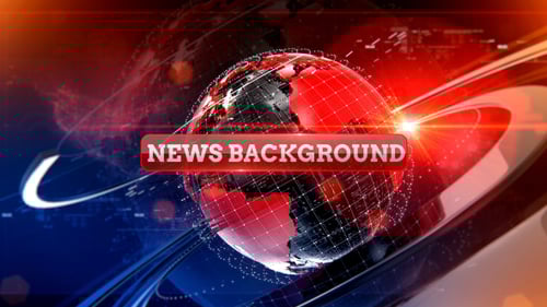 Futuristic 3D Rotating Earth Broadcast News Intro