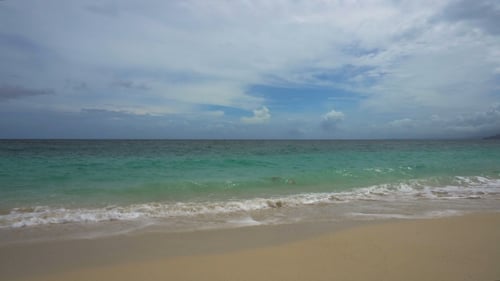 Beautiful Beach on Tropical Island.