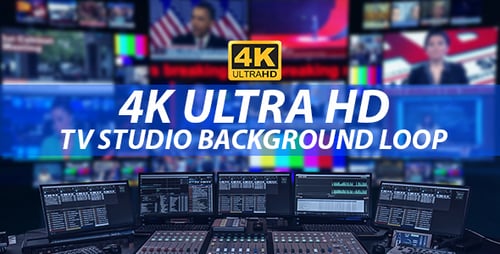 4K TV Studio Background Loop