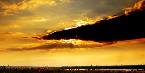 Sonnenuntergang — Zeitraffer