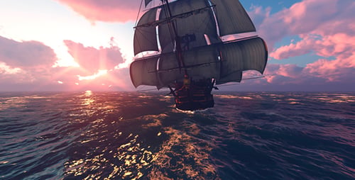 Altes Segelschiff in Aea