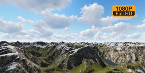 Berg und Wolken