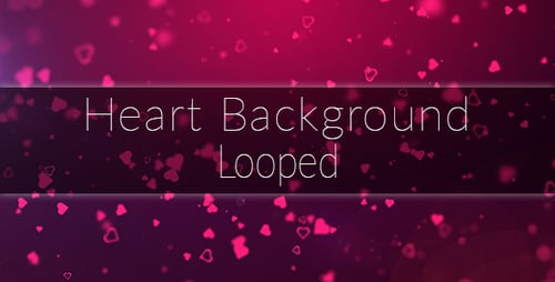 Animated Pink Hearts Loop Background for Love and Romance