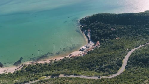 Luftaufnahme Meer Küstenlandschaft