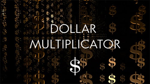 Falling Golden Dollar Signs Loop Background