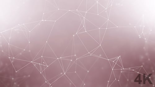 Digital Network Connecting Dots Loop Background