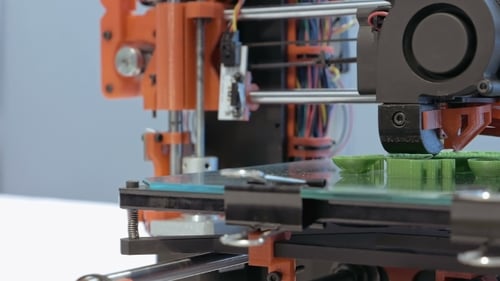 Impresora 3d de plástico tridimensional