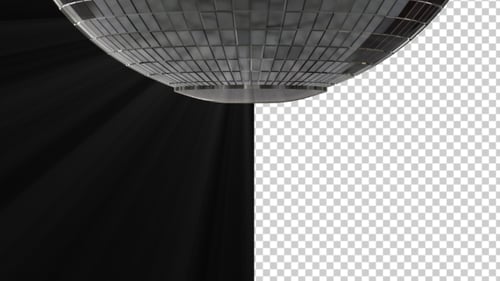 Rotating Disco Ball with Light Rays for Celebrations