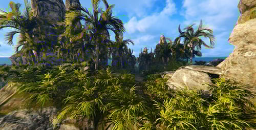 Fantastic Island In The Ocean