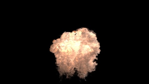 Explosion der Bombe