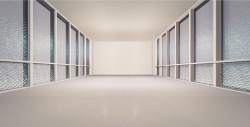 Dynamic Modern White Room Background with Abstract Window Texture