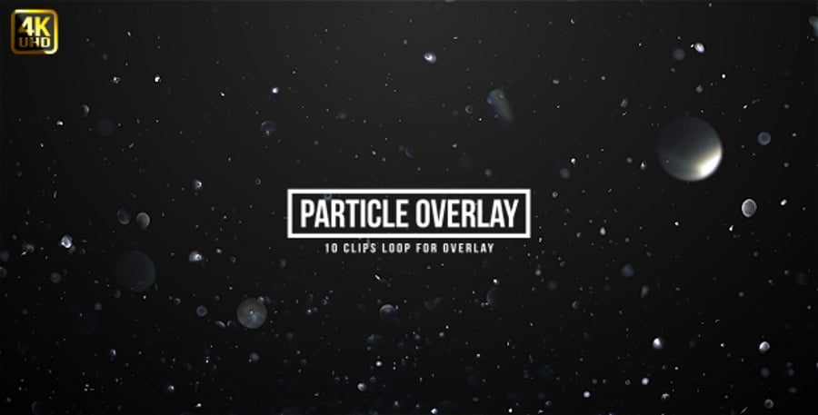 Subtle Floating Light Particles Overlay Pack, Overlays Motion Graphics ...