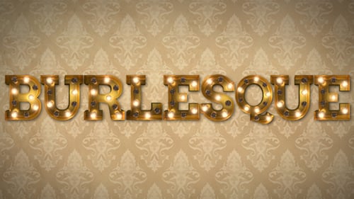 Burlesque Light Bulb Text Letters
